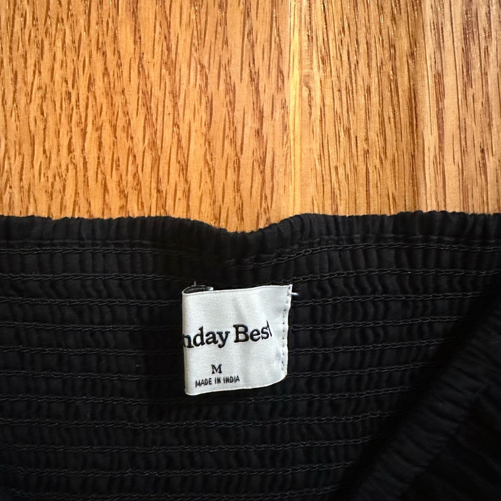 Sunday Best Studel Poplin Dress in Black - Picture 7 of 7